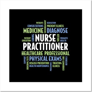 Nurse Practitioner - Np Words For Np Posters and Art